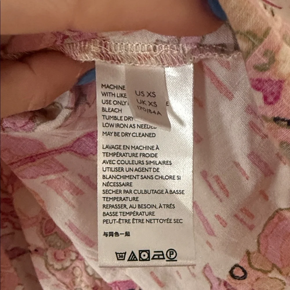 Free People Floral Ruffle Hem Sleeveless Tunic - Pink Multi - Picture 4 of 9